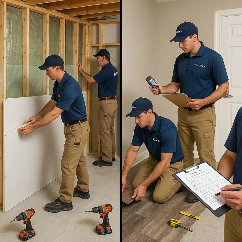 Repairs and Reconstruction process in Hiram, OH